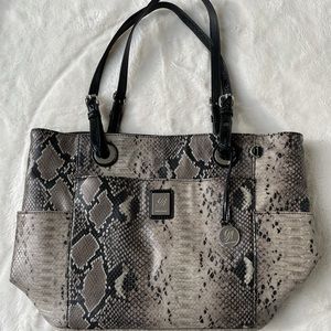 Grace Adele Snakeskin Pattern Handbag